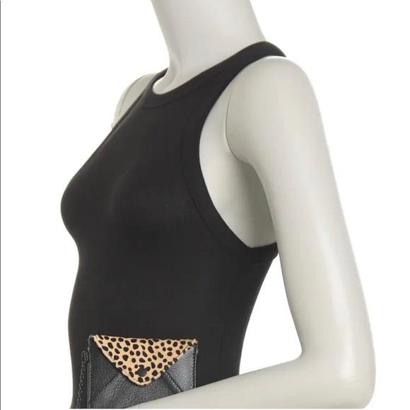 Aimee Kestenberg “Ashley”Leather & Faux Fur Pouch - Picture 3 of 12